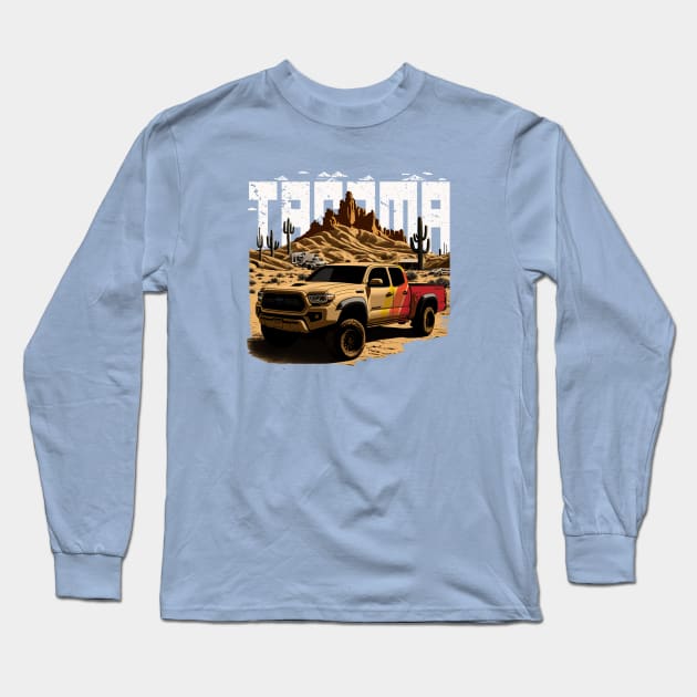 Tacoma Offroad Vintage Style Design Long Sleeve T-Shirt by Kid Relic